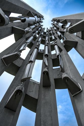 KristaNutterPhotography_Tower Of Voices Color color photograph of the tower of voices sculpture at the flight 97 memorial  Fine Art and Painted Portraits by Krista Nutter Photography Cincinnati